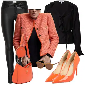 Visoke Pete Outfit sa Narandžasta/Crvena Pumpica S Visokim Prednjim Dijelom/Udobna pumpa/Salonka Na Visoku Petu/Salonka & Visoki Pet/Vintage Pumpa/Elegantna Cipela Steve Madden "Proljetni outfit za žene"