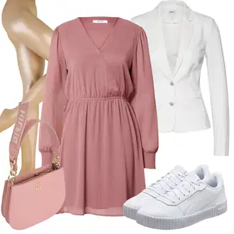 Ležerno Outfit sa Plava/Bijela/Svjetloplava Odijelo Odeća Za Slobodno Vrijeme/Corduroy Sako/Znojni Sako/Boucle Blazer/Kratki Sako/Traper Sakoi Only "Savršen za proljeće"Look: 80-te roky, 90-ich, Pametno ležerno, Sveučilišna, Mom, Ležerno, Francuske