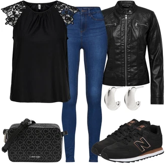 Outfit sa Crna Tenisica New Balance "Savršen za slobodno vrijeme"