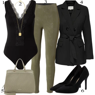 outfit mit Črna Obleka Dolgi Blazer Only "Pokrivalo za pomlad"