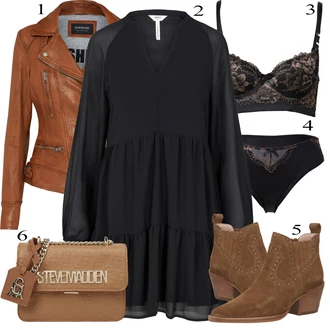 Biker outfit mit Rjava/Temno rjava/Roza Vintage Usnjena Jakna/Jesenska jakna/Motoristična jakna/Jakna iz Umetnega Usnja/Usnjena Bomber Jakna/Usnjena Jakna/Pomladna jakna Oakwood "Pokrivalo za pomlad"