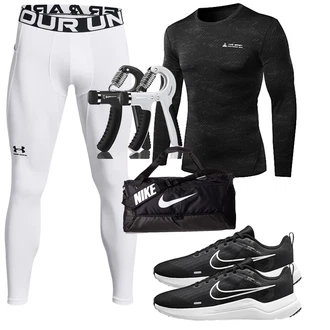 Kompressions Outfit mit Grau Unkategorisiert Under Armour "Sport Outfit"