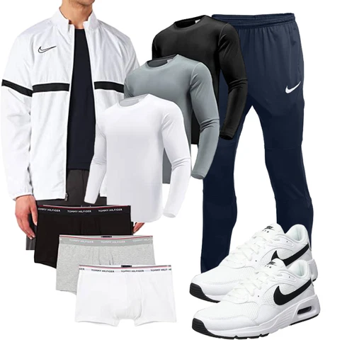 Dunkelblau/Weiß SommerJacke/SportJacke/KastenJacke/CoachJacke/Windbreaker Jacke/LaufJacke Nike kombinieren mit Blau Hose Nike