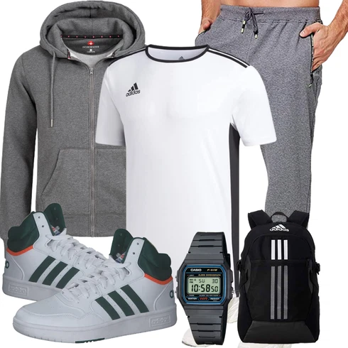 Grau Hose Tansozer kombinieren mit Grau/Hellgrau/Dunkelgrau Kapuzenpullover/Sport Sweatshirt/Strick Hoodie/Hoodie/Ausgefallener Hoodie/Sport Hoodie/Sweatjacke Höhenhorn