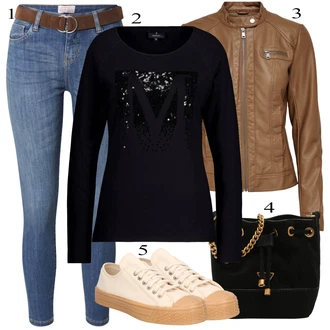 outfit mit Črna Monari "Pokrivalo za pomlad"