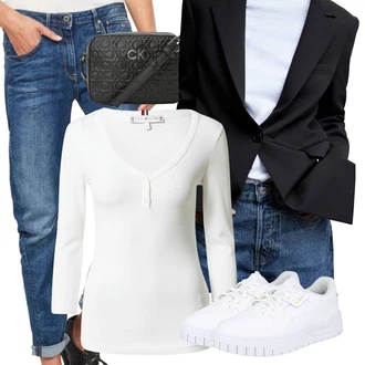 Outfit s Modrá/Světle modrá Zužující se Džíny/Pánské tričko/Termální Džíny/Zimní bunda/Džín s Nízkým Pasem/Boyfriend Džínové kalhoty/Slim Fit Džíny/Motorkářské Džíny/Kožená bunda/Sweat Džíny/Džíny s Nízkým Sedem/Kožené Boty G-Star Raw "Stylový look na jaro"
