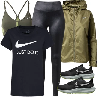 Outfit s Nike, Nike, Nike, Černá Nezařazené Nike "Stylový look na jaro"