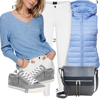 outfit mit Kavbojke Usnjena Jakna VERO MODA "Pokrivalo za pomlad"