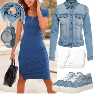 Outfit s Bílá Taška Přes Rameno/Taška/Malá Taška Calvin Klein "Stylový look na jaro"