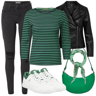 Outfit s Tyrkysový CECIL "Stylový look na jaro"