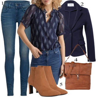outfit mit Modra/Rjava/Mešane barve/Oranžna Usnjena Jakna/Kavbojka z Nizkim Pasom/Regular Fit Kavbojke/Ozke Kavbojke/Kavbojke z Razporkom/Moška Usnjena Jakna/Zimska jakna/Vintage kavbojke/Push up Kavbojke/Usnjene Čevlje G-Star Raw "Pokrivalo za pomlad"