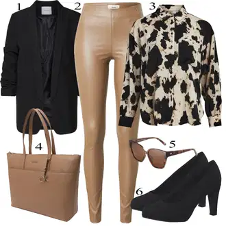 Outfit sa Smeđa Privjesak/Torba Calvin Klein "Tvoj otmjeni outfit"
