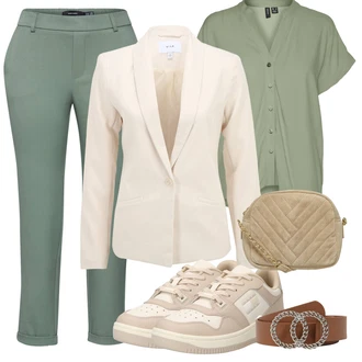 Outfit s Šedá Šněrovací Bota/Nízká Bota na podpatku/Zimní Bota/Nízká Teniska Tommy Jeans "Stylový look na jaro"