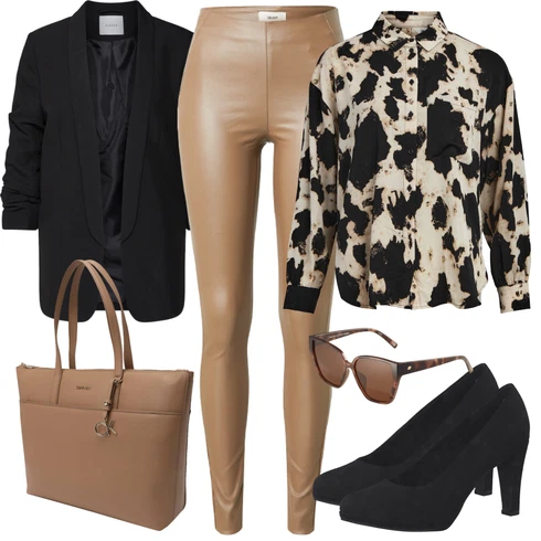 Kombinace Hnědá/Šedá/Khaki/Béžová Neprůhledný Legíny/Formovaná Legína/Kožený legíny/Legíny s Rozparkem/Strečová Kalhoty/Legíny s Vysokým Pasem/Skinny Kalhoty/Jeggings/Tregíny/Legíny Kožený Vzhled/Push up Kalhoty Object