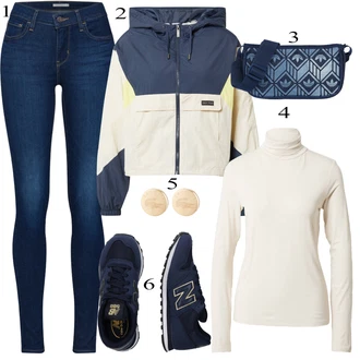 outfit mit Roza/Bež/Modra Lacoste "Pokrivalo za pomlad"