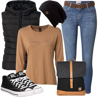Trendový Outfit s Černá Plátěná Teniska/Skate Bota/Nízká Teniska/Zimní Tenisky/Tenisky s Bočním Zipem/Úzká Teniska Converse "Stylový outfit na jaro"Look: Streetwear, Ležérní, Chytrý příležitostný, Sportovní, Hip Hop, Skater, Unisex, Lak, Trendový, Klasické