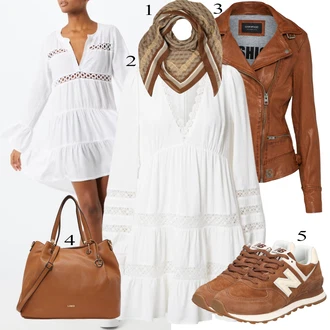 Biker outfit mit Rjava/Temno rjava/Roza Vintage Usnjena Jakna/Jesenska jakna/Motoristična jakna/Jakna iz Umetnega Usnja/Usnjena Bomber Jakna/Usnjena Jakna/Pomladna jakna Oakwood "Pokrivalo za pomlad"