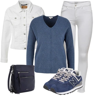 Nevěsta Outfit s Šedá/Krémová/Bílá Vintage Bund/Krátký Bund/Krátký Bund/Letní Bund/Džínové Bund/Krátké Džínové Bundičky Only "Stylový outfit na jaro"