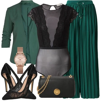 Svatební host Outfit s Černá/Šedá/Tmavě šedá Móda Pro Plnoštíhlou Plavky Velké Velikosti/Dámské spodní prádlo a plavky guido maria kretschmer women "Stylový outfit na jaro"