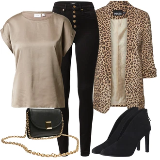 Zima Outfit s Černá/Žlutá/Khaki/Vínová Skinny Kalhoty/Kalhoty s Vysokým Pasem/Tregíny/Manšestrový Legíny/Legíny s Vysokým Pasem/Push up Kalhoty/Jeggings/Pletený Legín Only "Stylový outfit na jaro"