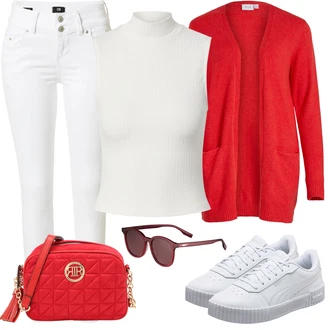 Outfit s Taška Přes Rameno river island "Stylový outfit na jaro"