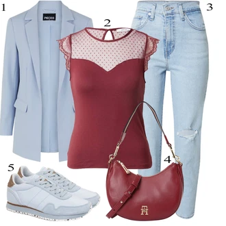 outfit "Pokrivalo za pomlad"