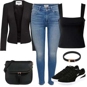 Outfit sa Crna/Smeđa/Zlatni Ležerni Remen/Opasak s Torbicom/Kožna Narukvica/Ženski Opasak bez Kopče/Pojas Za Struk/Klasični Remeni Lacoste "Tvoj otmjeni outfit"