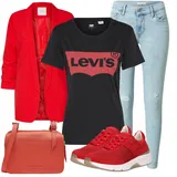 Crvene Gabor tenisice outfiti image