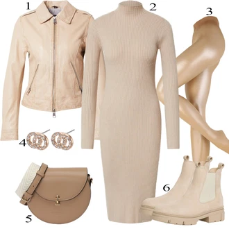 outfit mit Rjava/Bež/Zlati Dodatek za spodnje perilo/Športni dodatek/Hlačne nogavice/Hlačne nogavice velika velikost/Kompresijska nogavica/Nogavica proti trombozi/Najlonska nogavica "Pokrivalo za pomlad"