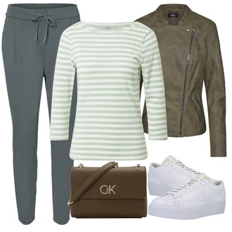 Outfit s Černá Dlouhý Zimní Kabát/Doplňek/Taška Přes Rameno/Dlouhé Šaty/Dlouhá tylová sukně Calvin Klein "Vzhledy pro volný čas"