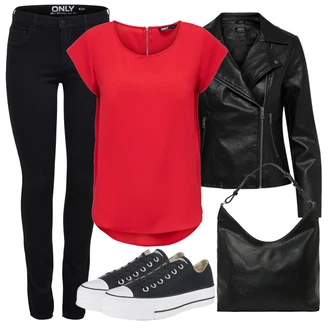 Chuck Taylor All Star Outfit s Černá Teniska Converse "Vzhledy pro volný čas"