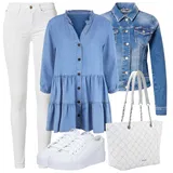 Kombinovat Džínové Tuniky image