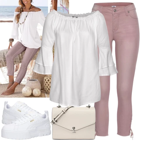 Kombinace Šedá/Zelená/Fialová/Bílá Lněná Halenka/Slip-on Halenka/Boho halenka/Tunikové Tričko/Oversize Halenka/Jednobarevná Halenka/Oversize Muselínová Blůza Lascana