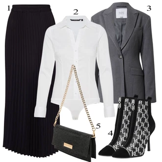 Bombaž outfit mit Krem/Bela Srajca/Bluzasti Body/Slim Fit Bluza VERO MODA "Pokrivalo za pomlad"