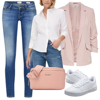 Outfit s Dlouhý Zimní Kabát/Doplňek/Dlouhé Šaty/Dlouhá tylová sukně/Taška Calvin Klein "Vzhledy pro volný čas"
