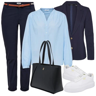 Outfit s Bílá Opus "Vzhledy pro volný čas"