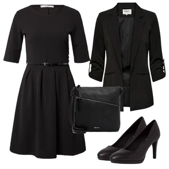 Outfit s Černá Dlouhý Sako/Krátké Sako/Kožená bunda pro muže/Blejzrové Bund/Cargo Sako/Boyfriend Sako/Kožená Pánská Bund/Smokingové sako/Blůzové Sako/Oversize Sako/Neformální Sako Only "Vzhledy pro volný čas"