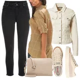 Kombinovat Černé Capri Kalhoty image