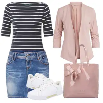 Džínovina Outfit s Hnědá/Růžová/Fialová Džínová vintage sukně/Džínová Sukně/Krátká Sukně/70tá Léta Minisukně LTB "Vzhledy pro volný čas"
