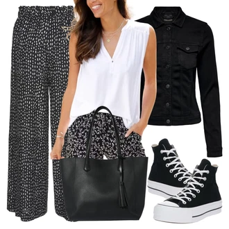 Outfit s Černá Košilová bunda/Džínové Bund/Krátké Džínové Bundičky/Krátký Bund/Krátký Bund/Blůzová Bunda/Vlněná Bund/Letní Bund/Nezařazené Only "Vzhledy pro volný čas"