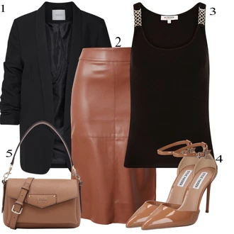 outfit mit Krilo za matično pisarno/Krilo za poročnega gosta/Krilo za zavezovanje/Krilo do kolena/Krilo uniseks Dorothy Perkins "Pokrivalo za pomlad"