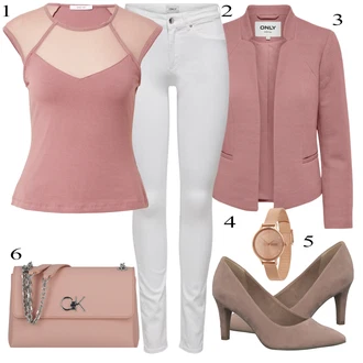 Dlouhé Outfit s Růžová/Fialová/Hnědá Neformální Sako/Kožená bunda/Kožená bunda pro muže/Pletený Sako/Blůzové Sako/Krátké Sako/Blejzrové Bund/Elegantní Sako/Bavlněný Sako/Teplákový blejzr/Kožená Pánská Bund Only "Stylový look na jaro"