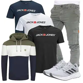 Frühlings Outfits Casual mit Dunkelgrün/Grün/Blau Partner Hoodie/Hoodie/Strick Hoodie/Sport Sweatshirt/Ausgefallener Hoodie/Sport Hoodie Riverso "Cool für die Freizeit"Look: Schön, Stil, Casual, Moderne, Emo, Kuschel, Skater, Maritim, Outdoor, Uni