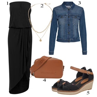 outfit mit Črna Women's Uncategorized Urban Classics "Pokrivalo za pomlad"