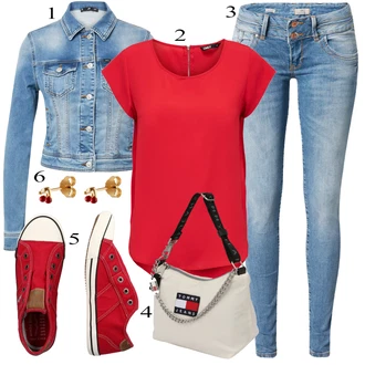 outfit mit Mustang "Pokrivalo za pomlad"