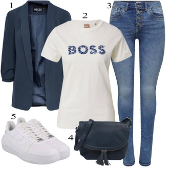 outfit mit Temno Modra/Svetlo Modra/Modra Kavbojka z Nizkim Pasom/Ozke Kavbojke/Kavbojke z Razporkom/Moška Usnjena Jakna/Zimska jakna/Kavbojka z Nizkim Pasom/Kavbojke na Poteg/Push up Kavbojke/Usnjene Čevlje/Kavbojke Visokega Pasu Only "Pokrivalo za pomlad"