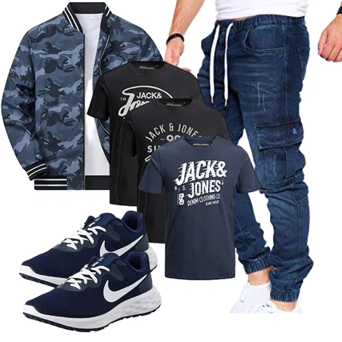 Elegant Jeans Hellblau/Dunkelblau/Blau/Dunkelgrün WendeJacke/SommerJacke/BomberJacke TACVASEN kombinierenLook: Vintage, Casual, Elegant, Classic, Indoor, Uni, Preppy, Outdoor, Skater, Coole, Schön, Retro