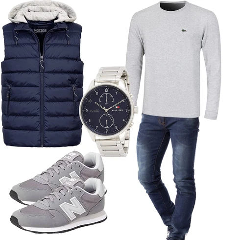 Dunkelblau/Blau/Hellblau/Pastell Kurze Weste/Ärmellose Weste/OutdoorWeste/WendeWeste/SteppWeste/DaunenWeste/Puffer Weste Indicode kombinieren