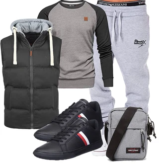 Sport Outfits Winter mit Schwarz Blend "Cooles Outfit"