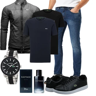 Outfit mit Blau Hose Tom Tailor Denim "Cooles Outfit"